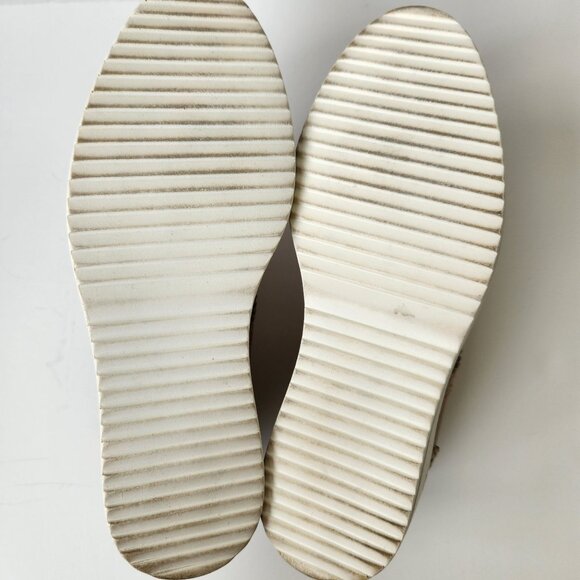 Dadawen Women's Tan Apricot Patent Oxford Platform Wingtip Brogues Casual Retro - Picture 6 of 11